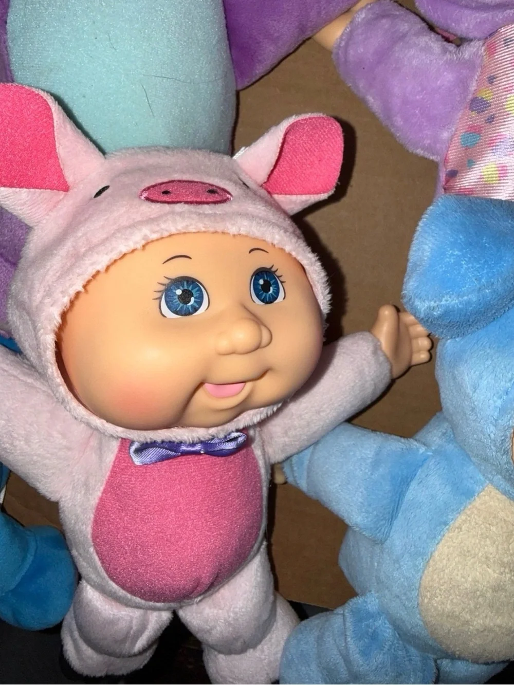 Cabbage Patch Kids Cutie Dolls Pig Elephant Dog Unicorn Hippo Bear Lot 9 CPK